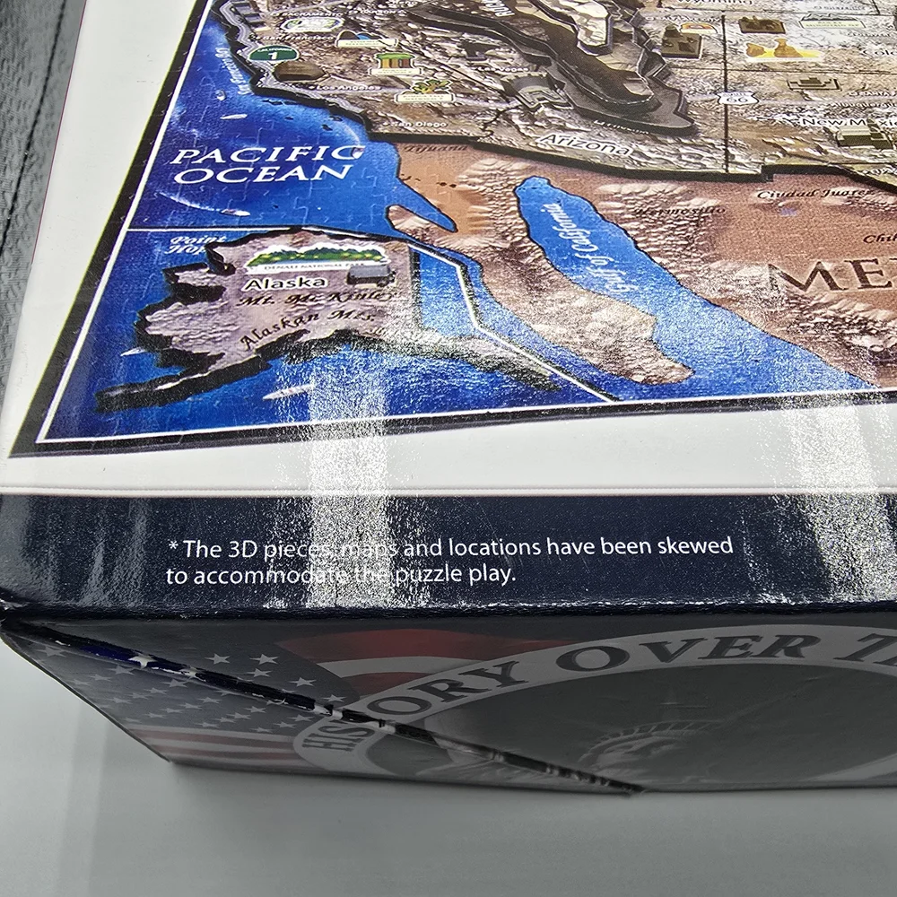 NIB 4D Cityscape Time Puzzle The Country of USA 950+ Pieces, 24